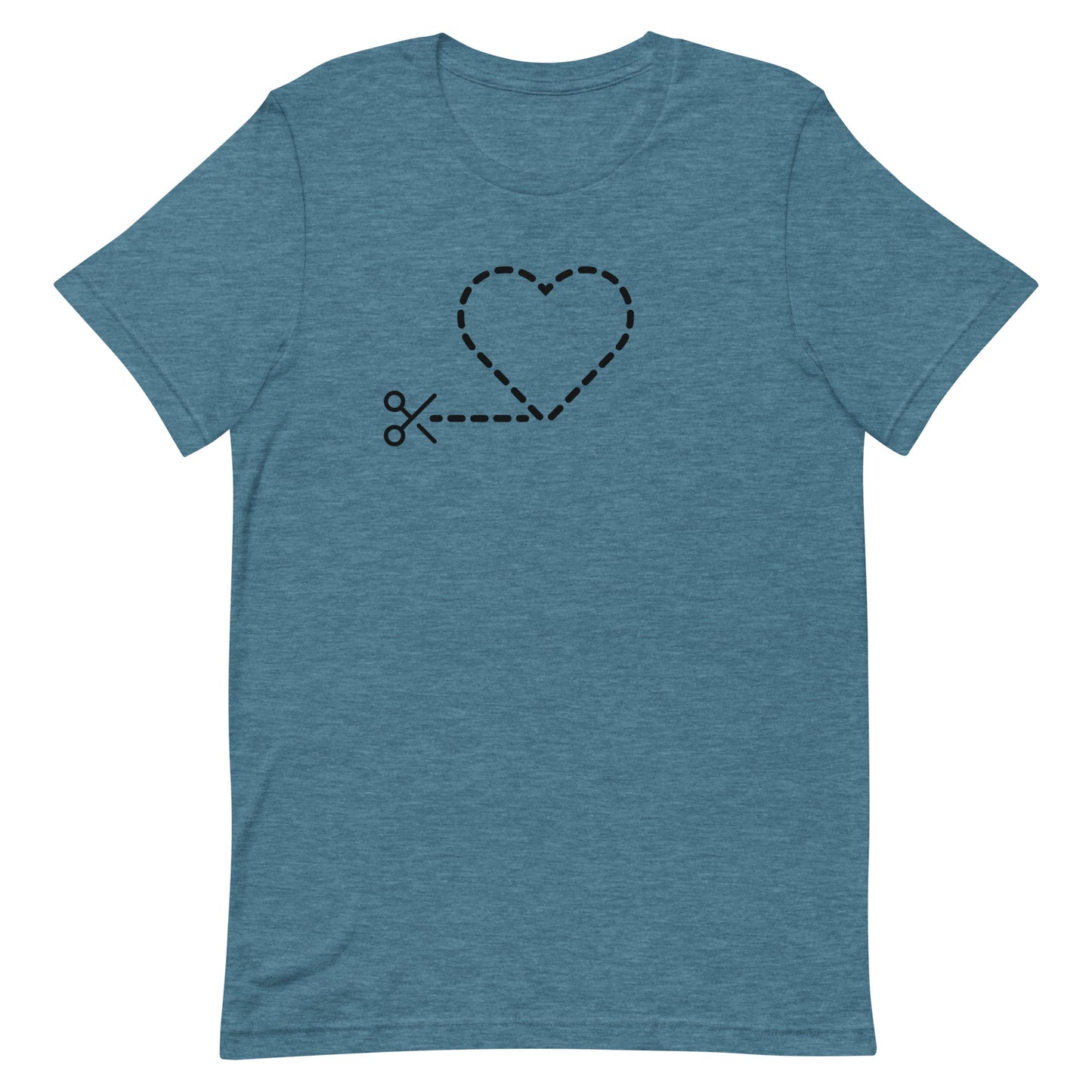 Cut Heart Black Dot Unisex t-shirt