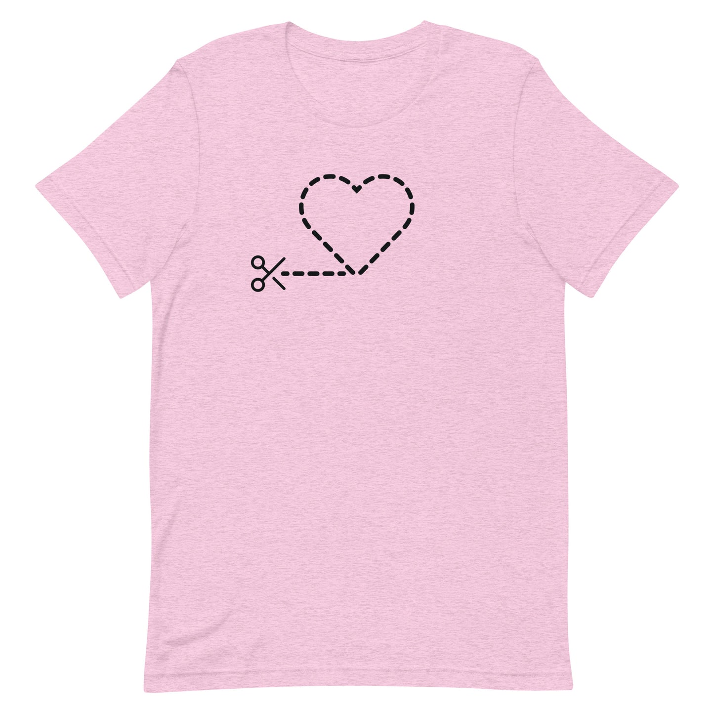 Cut Heart Black Dot Unisex t-shirt